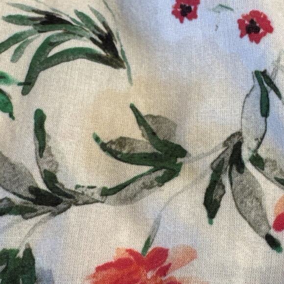 Lovers + Friends Size Small Jill Floral Print Wrap Mini Dress Crochet Trim READ - Picture 8 of 11